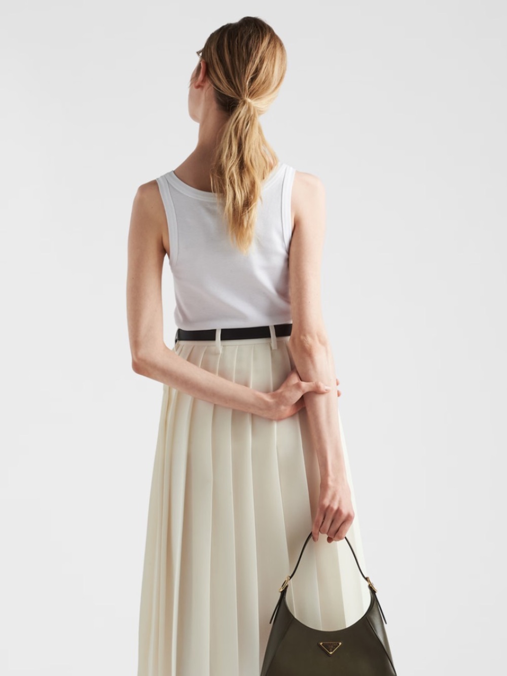 Prada Ribbed Knit Jersey Tank Top - Picture 5 of 5